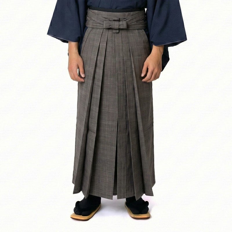 正絹袴 馬乗り袴 無地 真綿紬