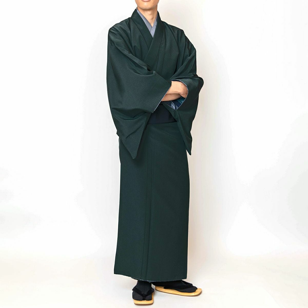 色紋付 東レシルック ちりめん 洗える着物