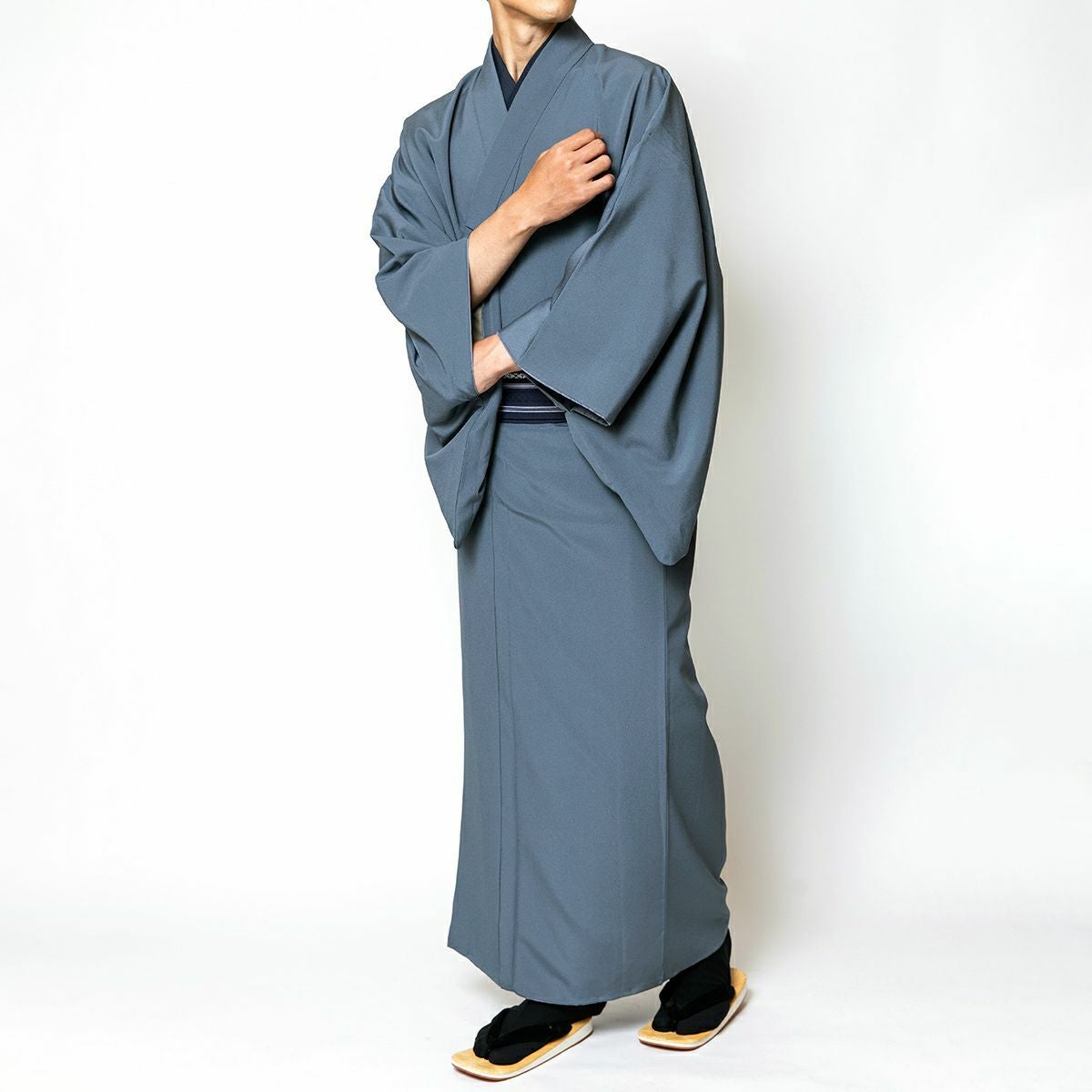 色紋付 東レシルック ちりめん 洗える着物