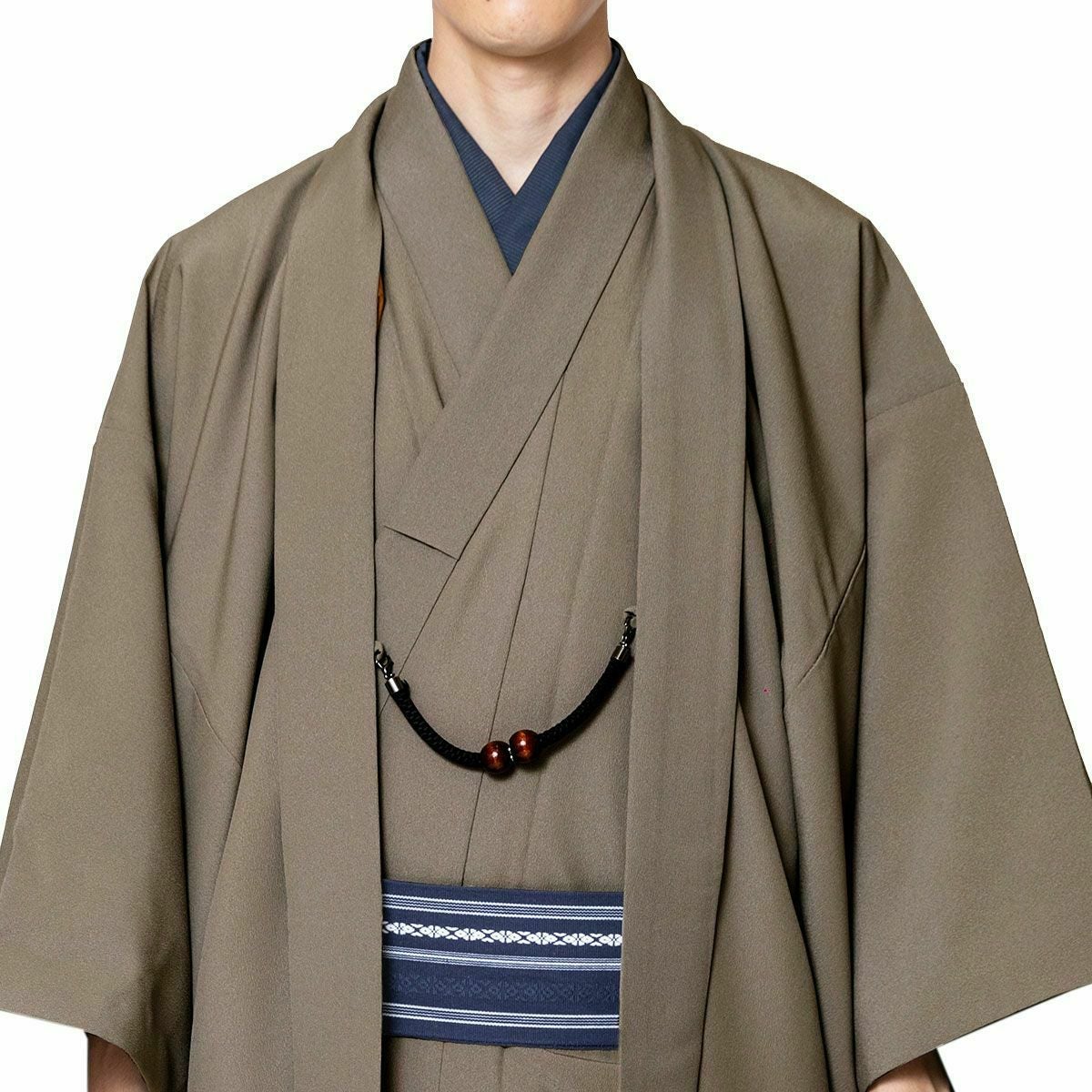 色紋付 ちりめん 洗える着物