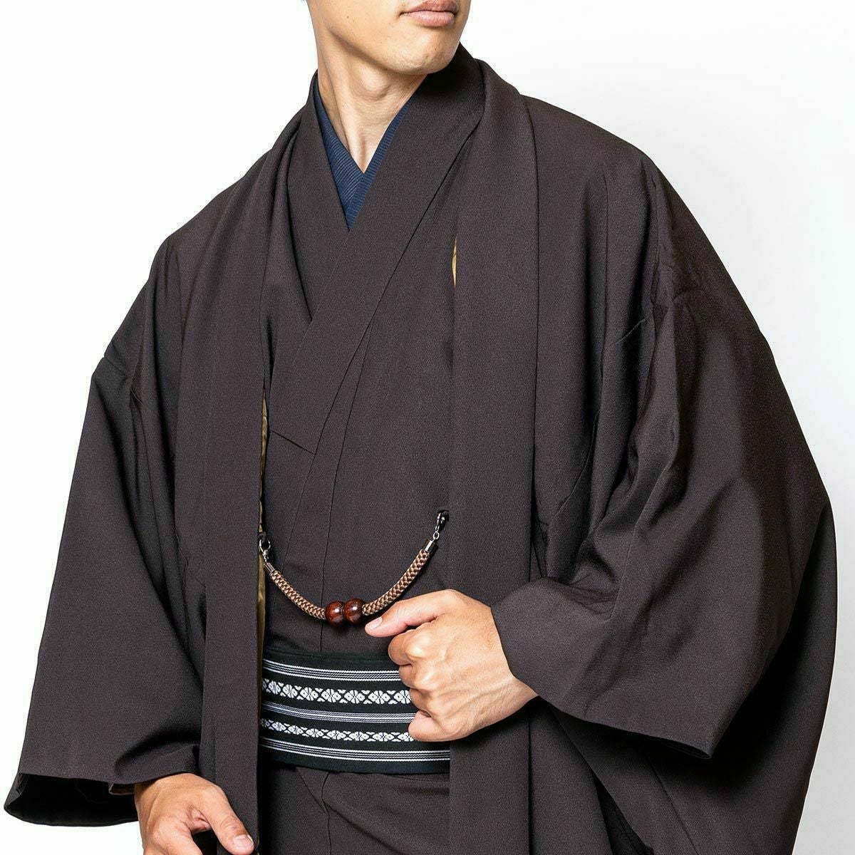 色紋付 ちりめん 洗える着物