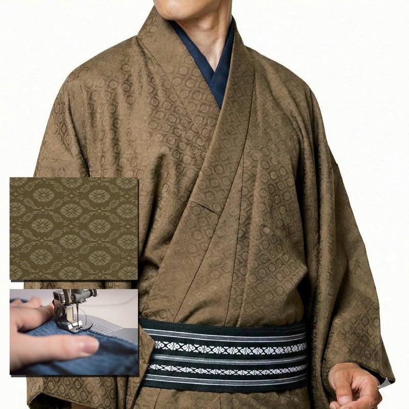 洗える着物 ちりめん 小紋