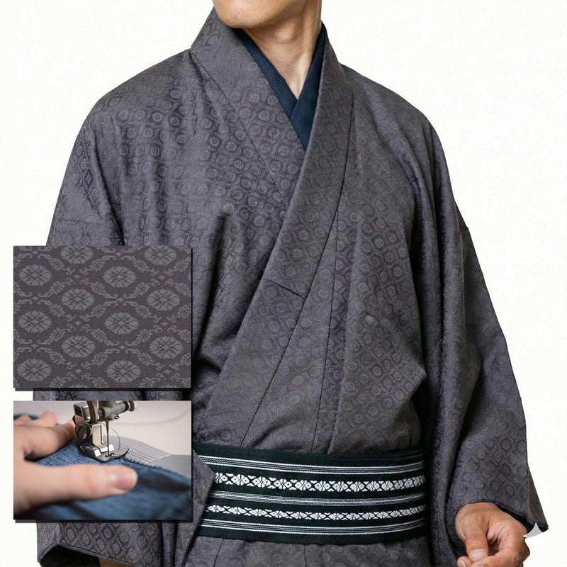 洗える着物 ちりめん 小紋