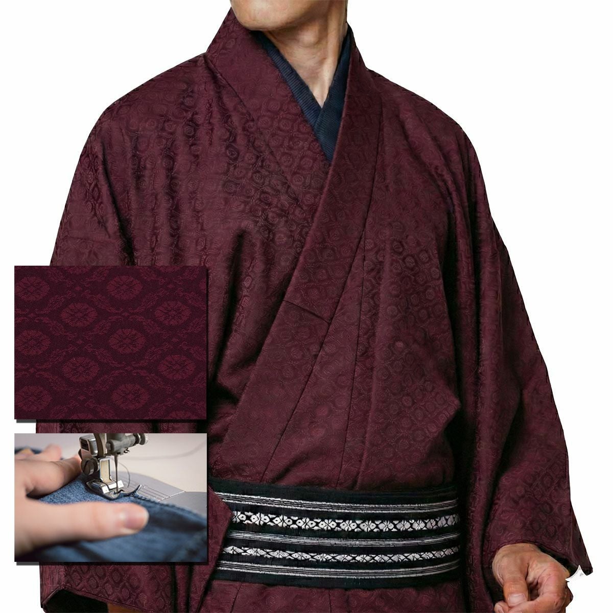 仕立てオーダー着物(もしくは羽織) 洗える着物 ちりめん 小紋 テイジン