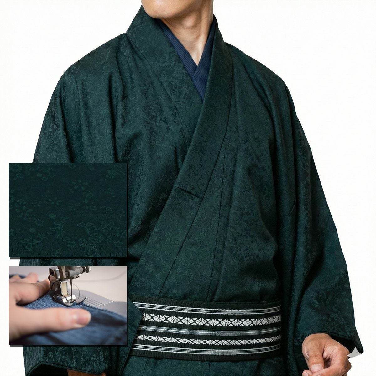 仕立てオーダー着物(もしくは羽織) 洗える着物 ちりめん 小紋 テイジン