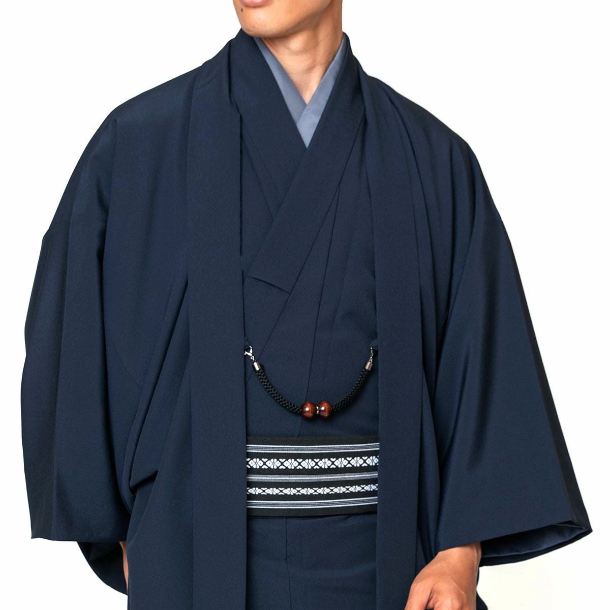 男羽織 洗える 単衣 ちりめん