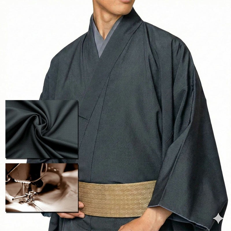 男着物 オーダー 仕立て 正絹 米沢織