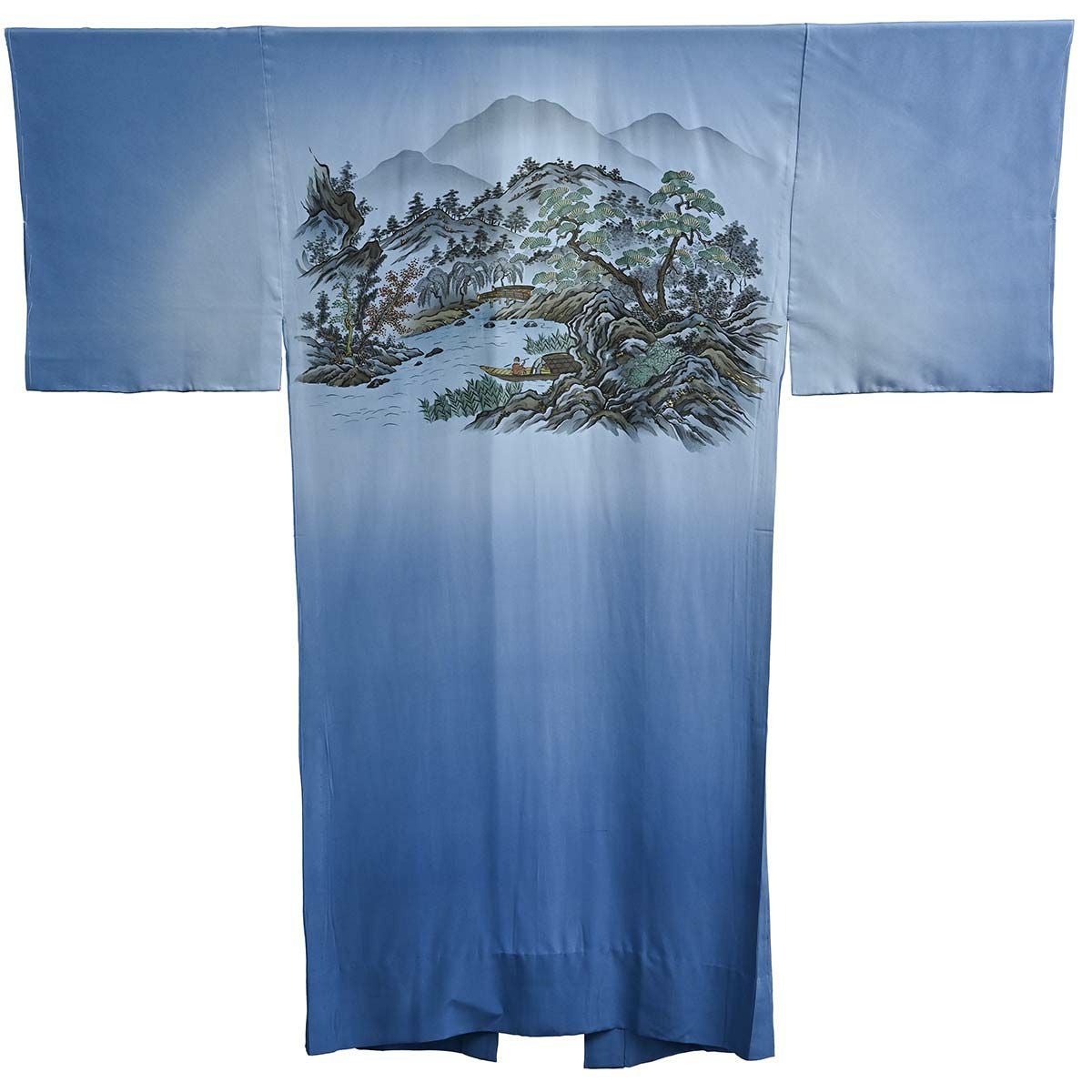 長襦袢 正絹 絵画調