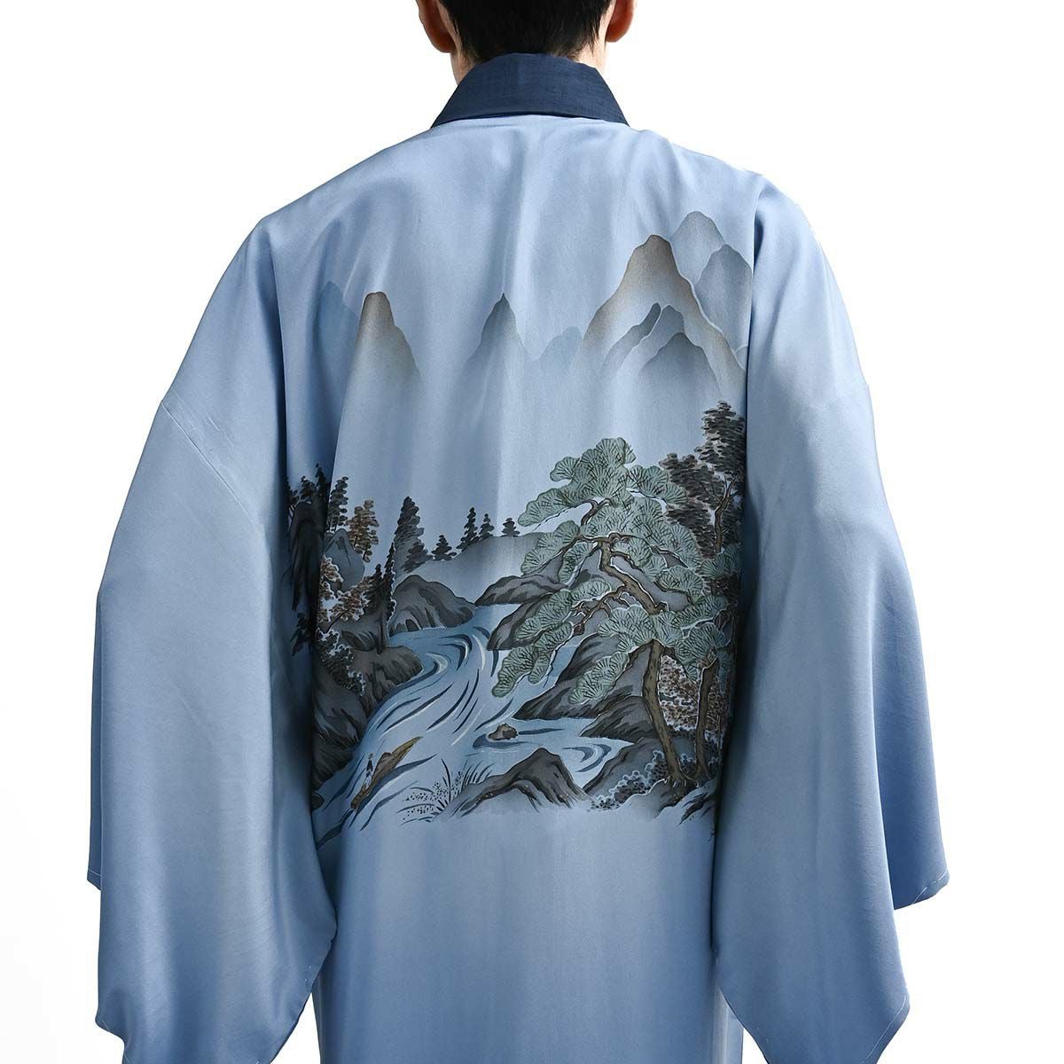 長襦袢 正絹 絵画調