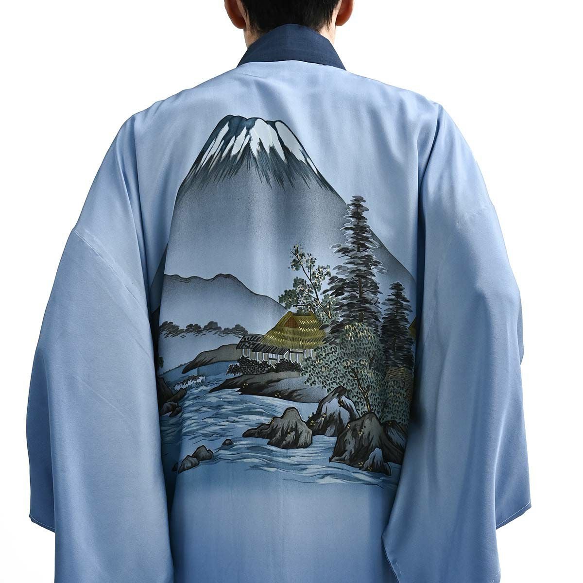 長襦袢 正絹 絵画調