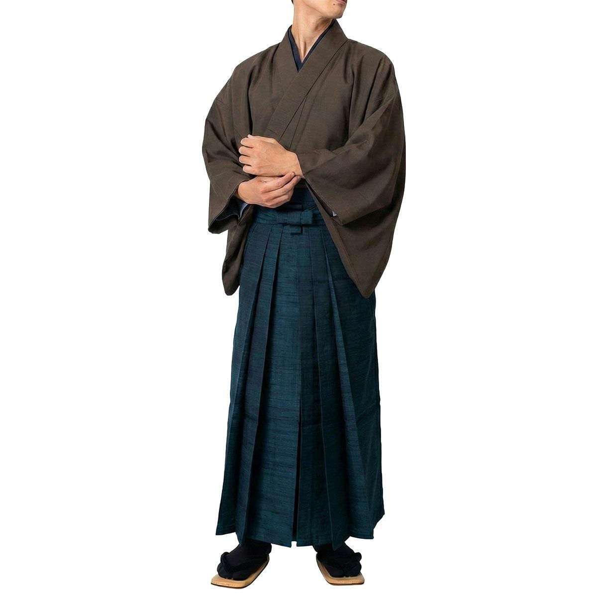 正絹袴 馬乗り袴 無地 紬