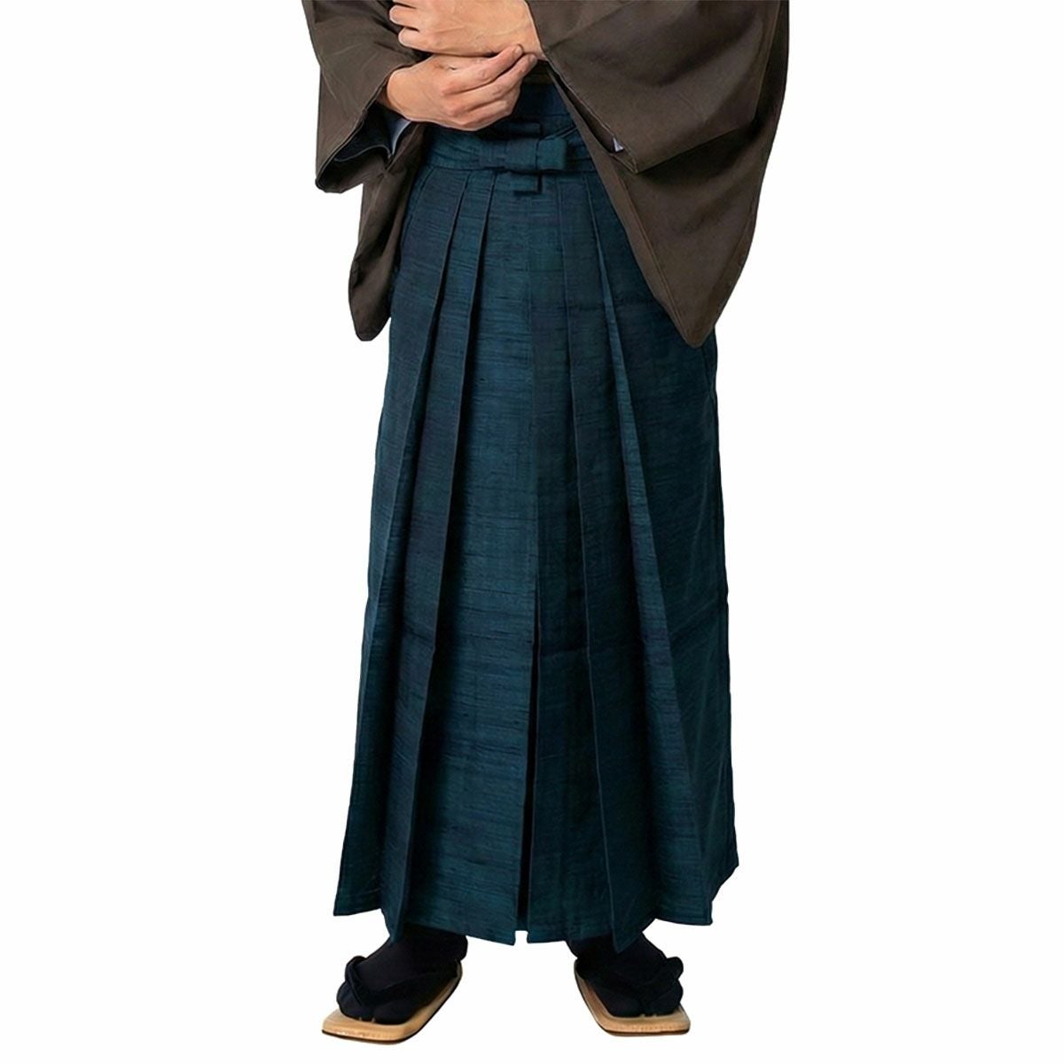 正絹袴 馬乗り袴 無地 紬