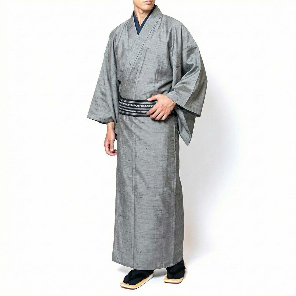 正絹着物 紬 袷