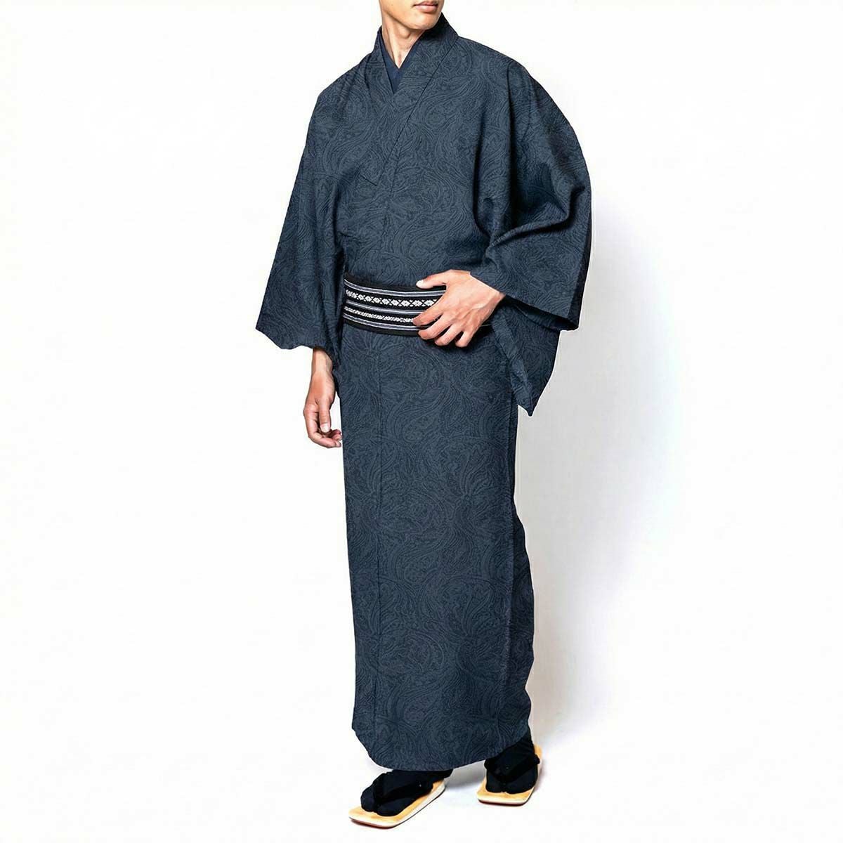 男着物 単衣 小紋