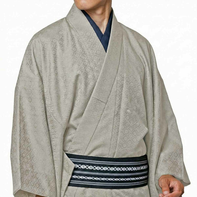 男着物 洗える テイジン 小紋 菱