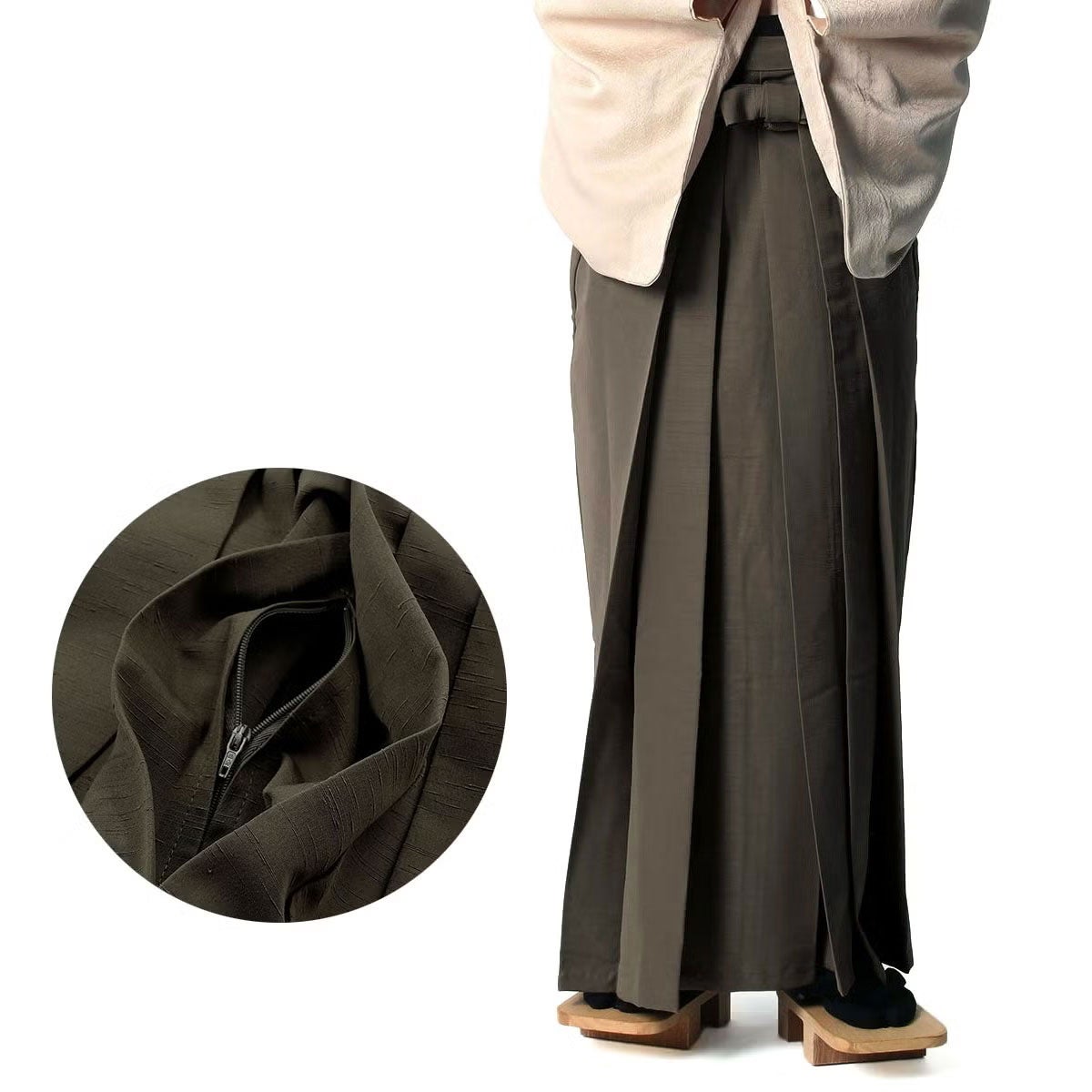 体型に合わせた仕立てオーダー 黒紋付袴着物フルセット 黒羽二重 東レ