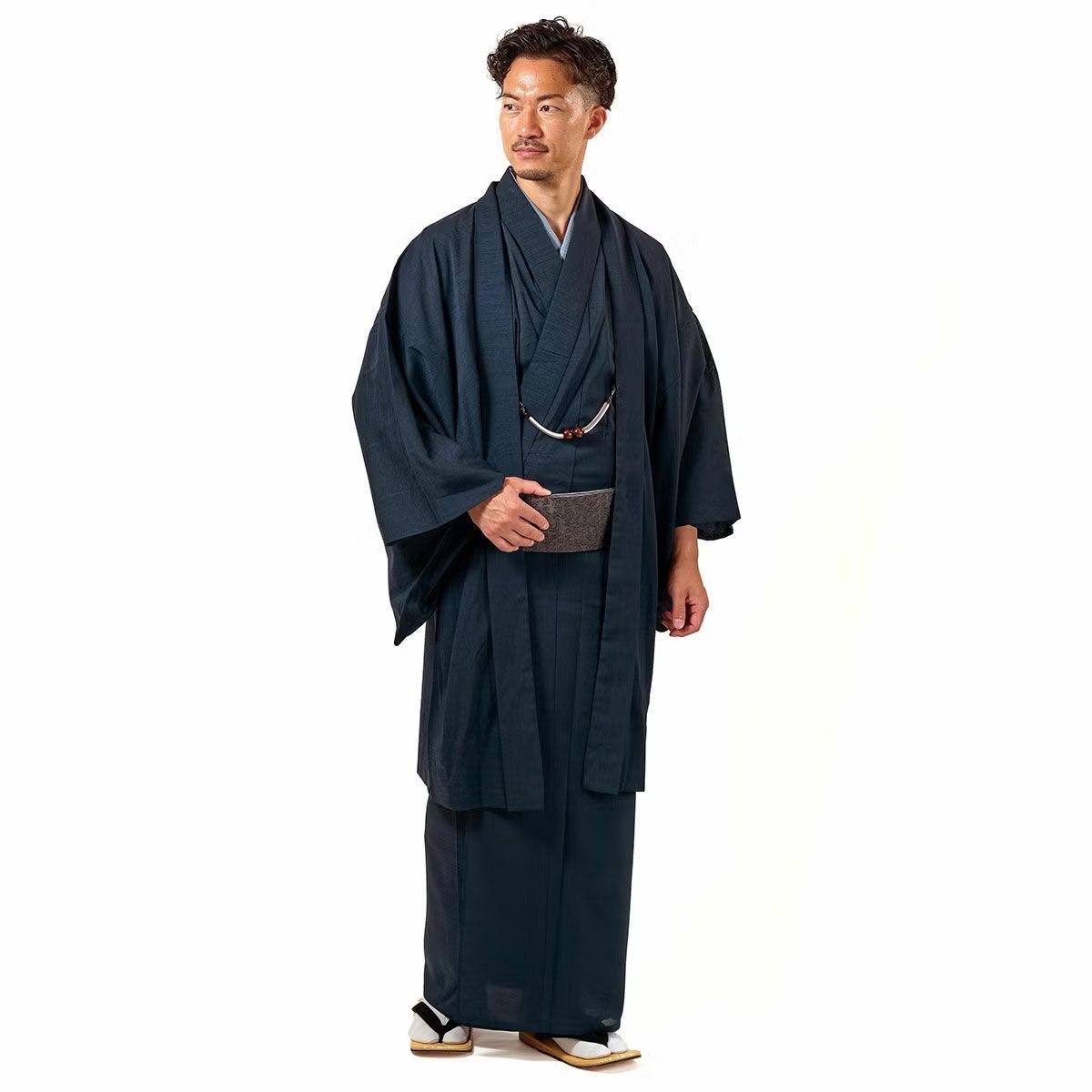 男着物 洗える着物 紗 薄物