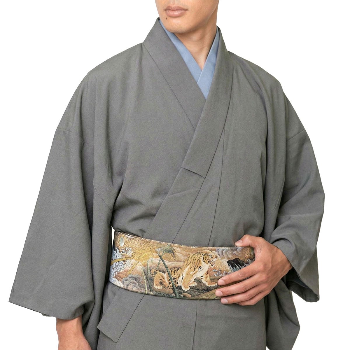 角帯 絹 西陣織 リバーシブル