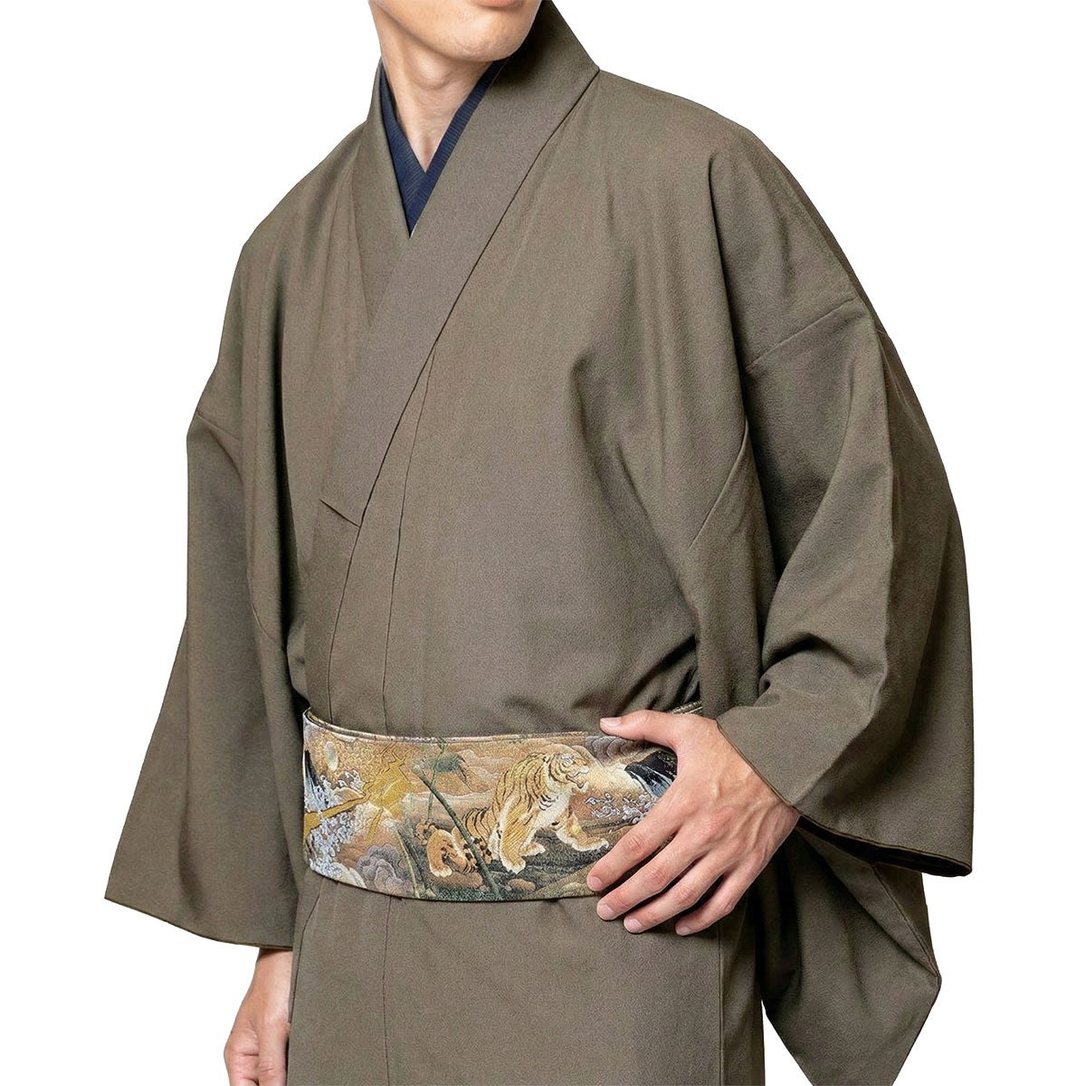 角帯 絹 西陣織 リバーシブル