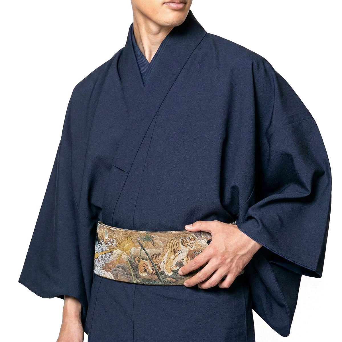 角帯 絹 西陣織 リバーシブル