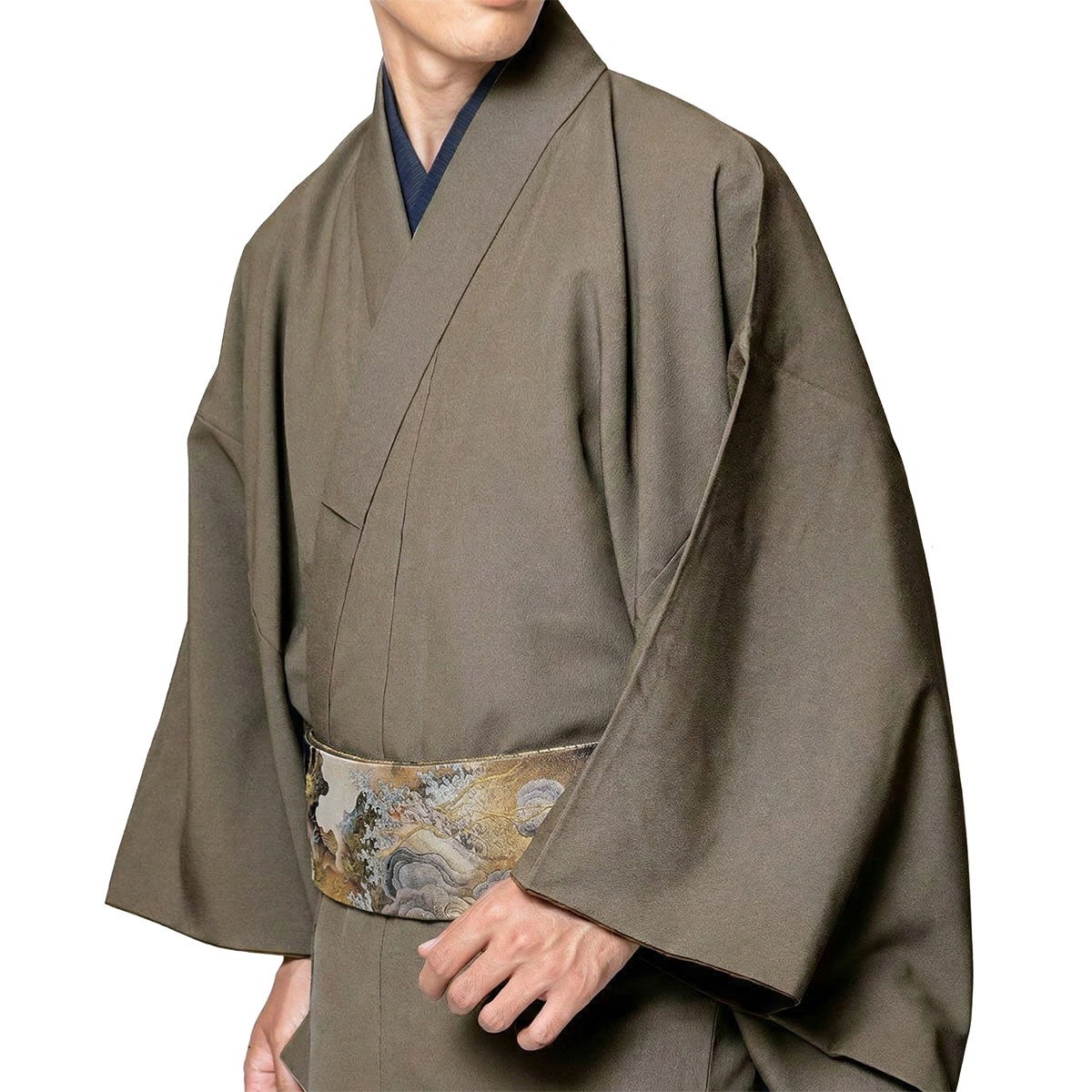 角帯 絹 西陣織 リバーシブル