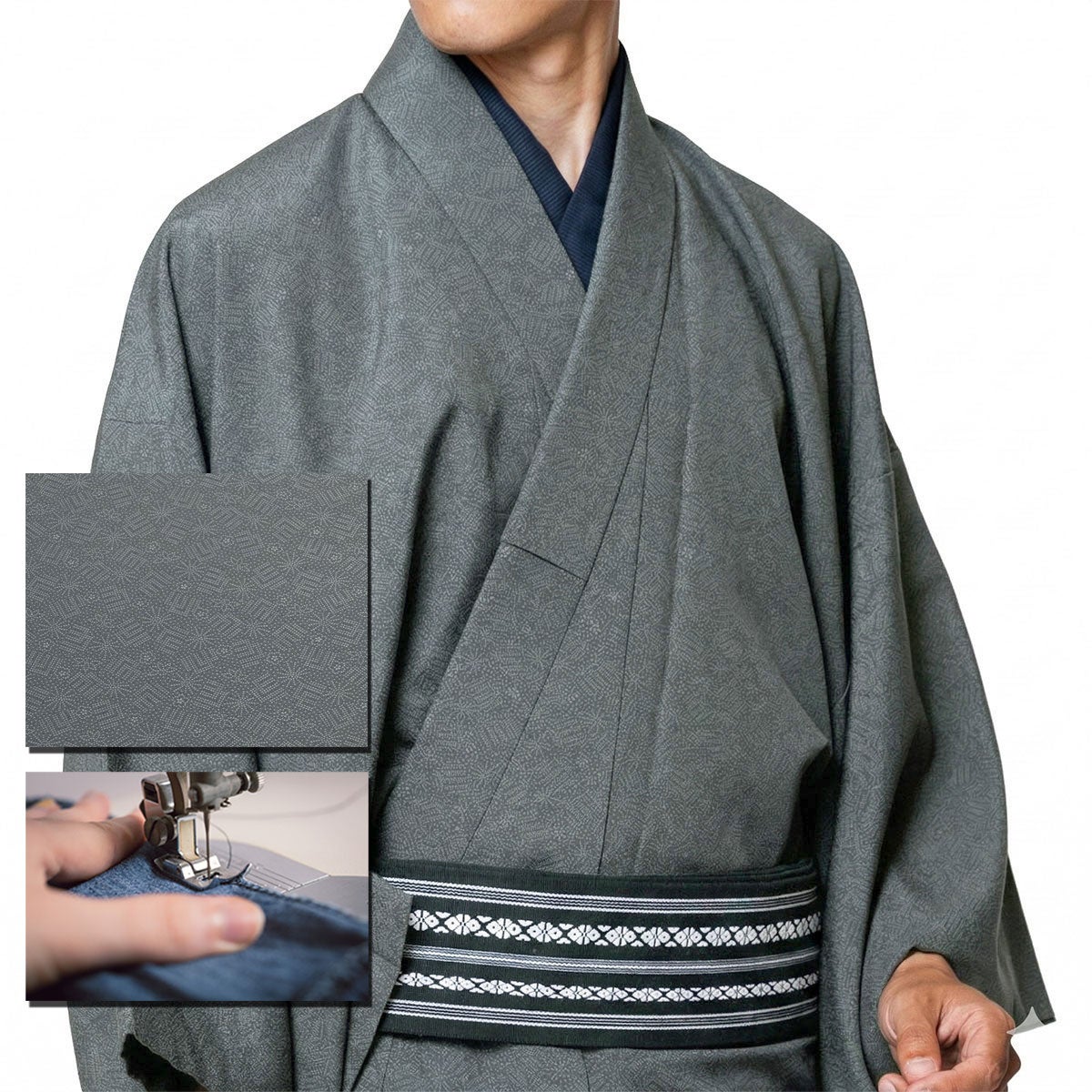 洗える着物 江戸小紋 源氏香