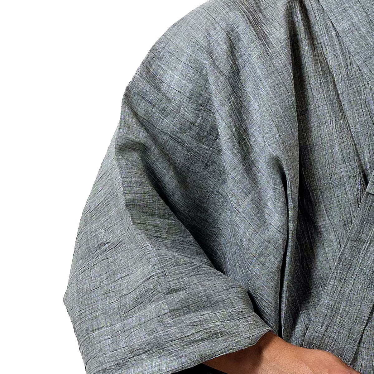 メンズ浴衣 夏着物 近江ちぢみ 本麻