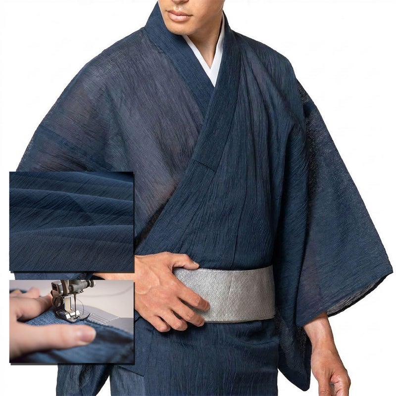 浴衣 夏着物 小千谷縮 本麻