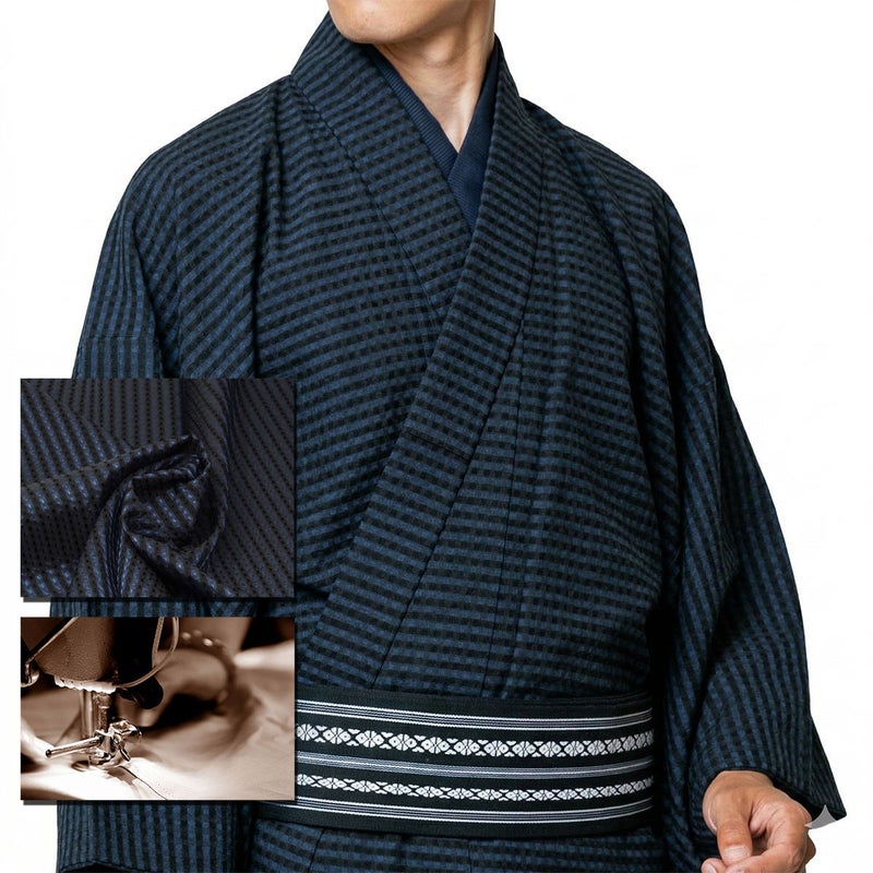 正絹 米沢織 ふくれ織お召し