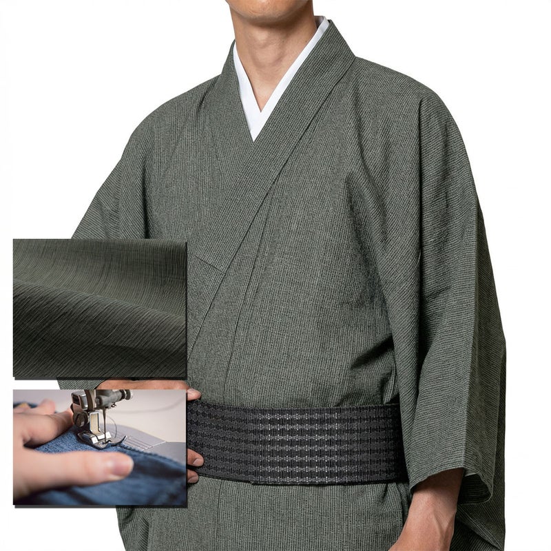 近江ちぢみ 夏着物 麻の着物