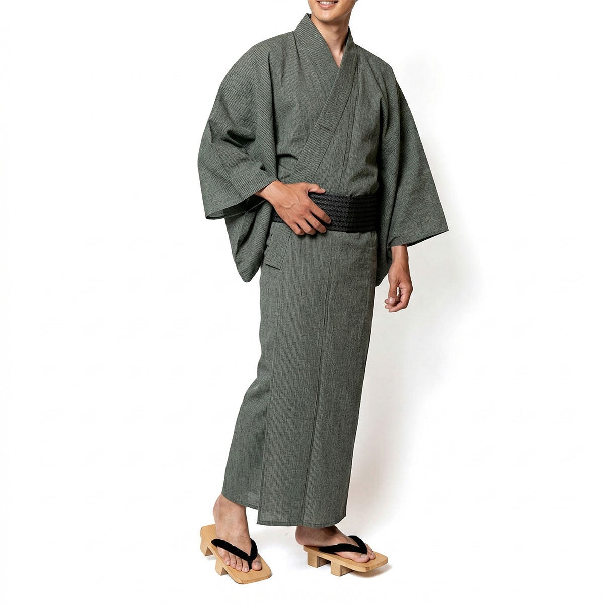 近江ちぢみ 夏着物 麻の着物