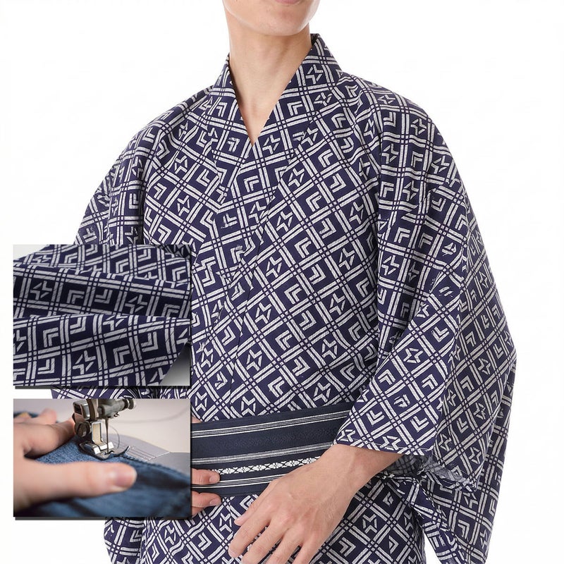 浴衣 注染 綿麻しじら
