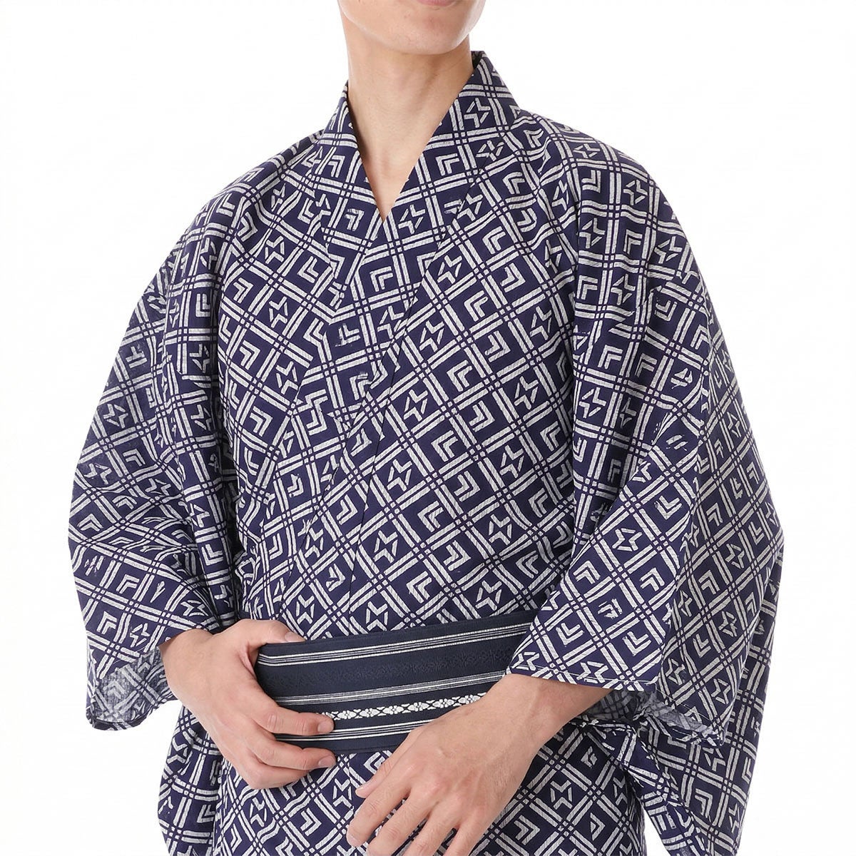 浴衣 注染 綿麻しじら