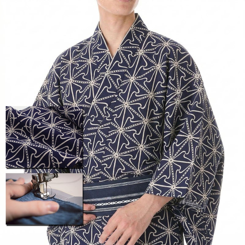 浴衣 注染 綿麻しじら