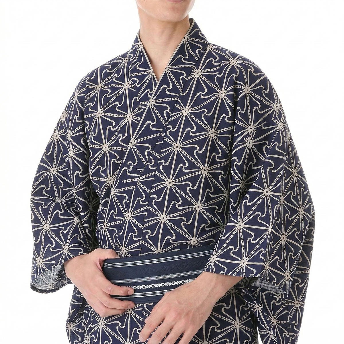 浴衣 注染 綿麻しじら
