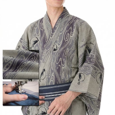浴衣 注染 刺子 綿麻しじら