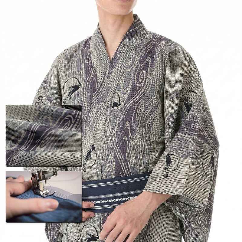 浴衣 注染 刺子 綿麻しじら