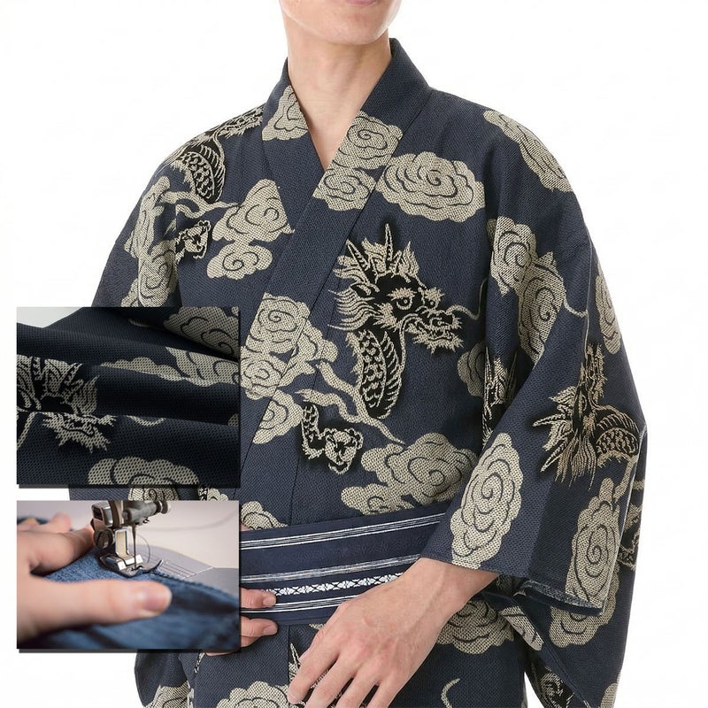 浴衣 注染 刺子 綿麻しじら