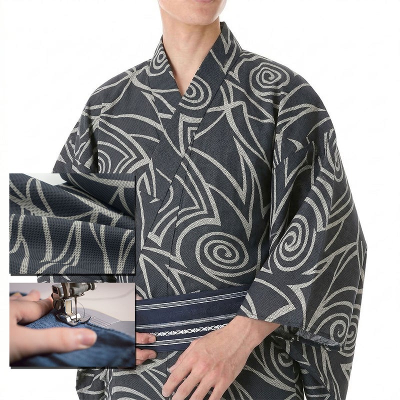 浴衣 注染 刺子 綿麻しじら