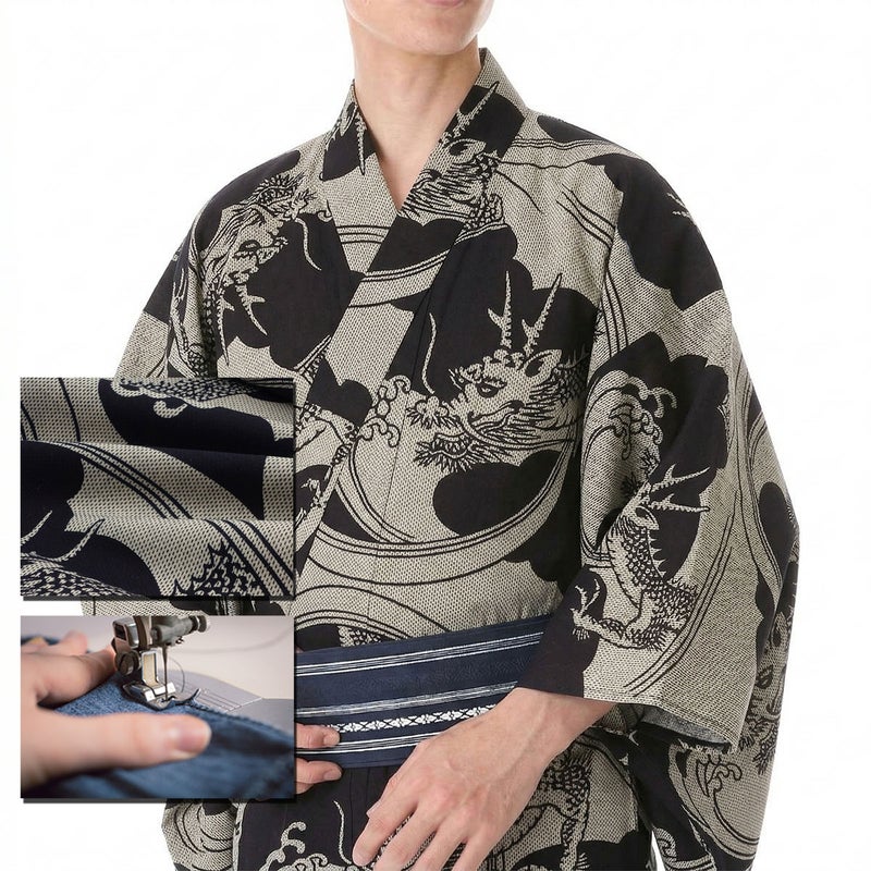 浴衣 注染 刺子 綿麻しじら
