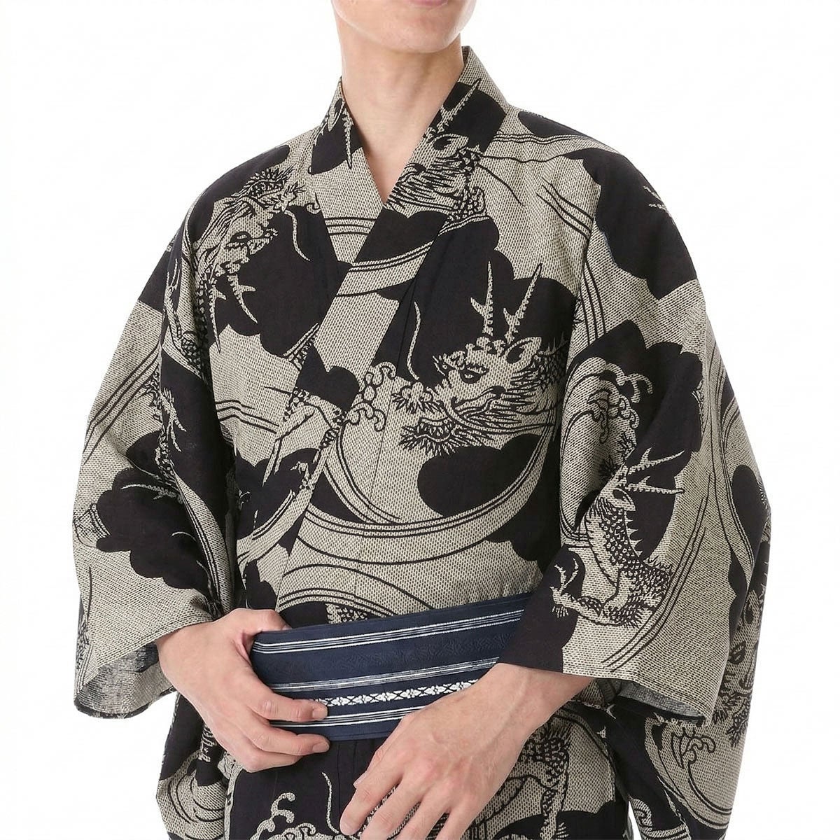 浴衣 注染 刺子 綿麻しじら