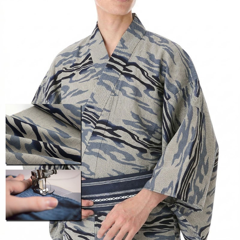 浴衣 注染 刺子 綿麻しじら