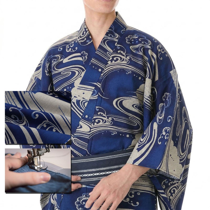 浴衣 注染 刺子 綿麻しじら