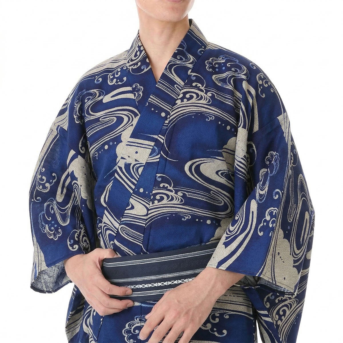 浴衣 注染 刺子 綿麻しじら