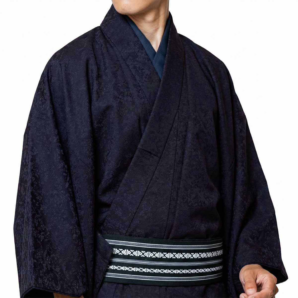男着物 洗える テイジン 小紋 鳳凰 単衣