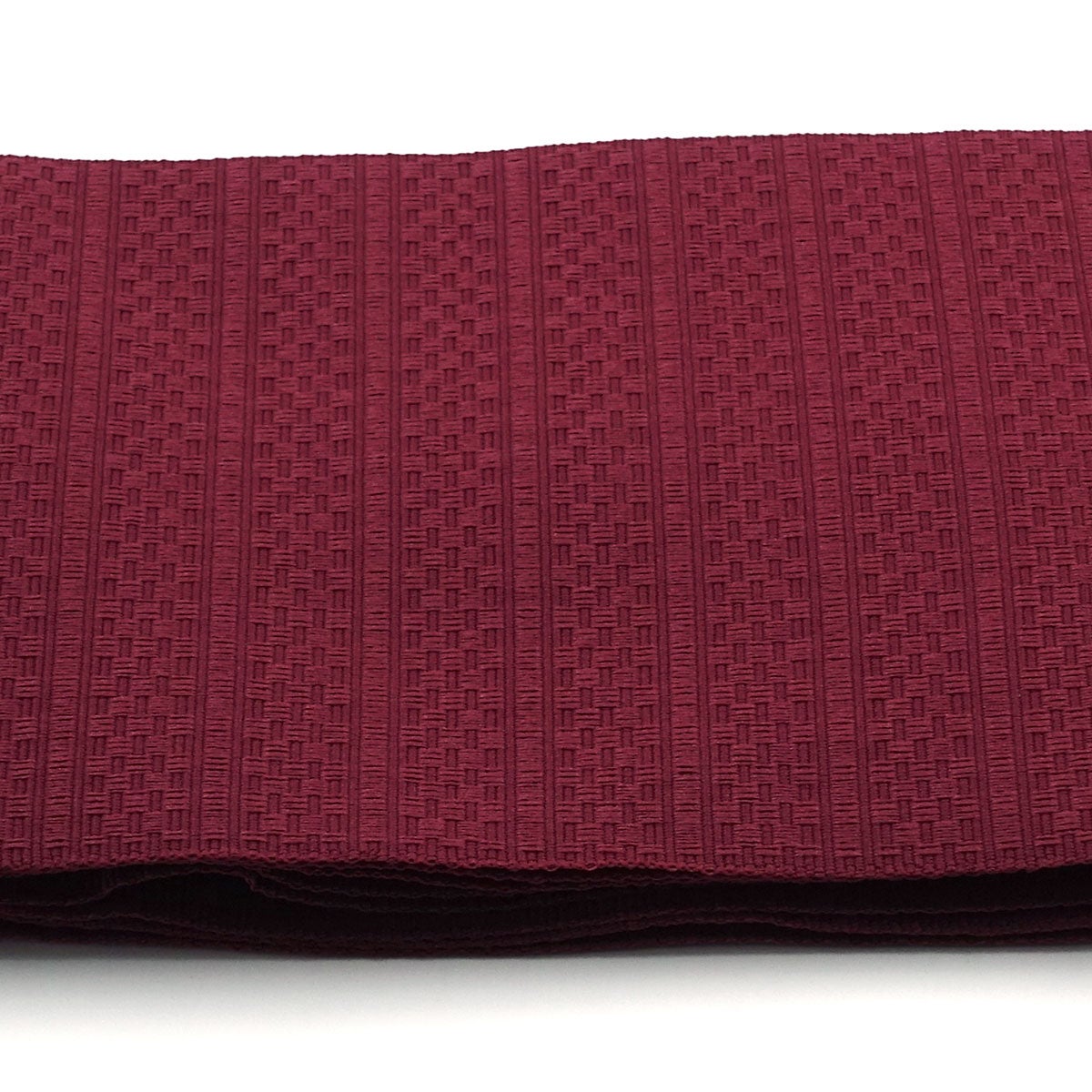 作り帯 ワンタッチ帯 結び帯 ドビー織 ワインレッド