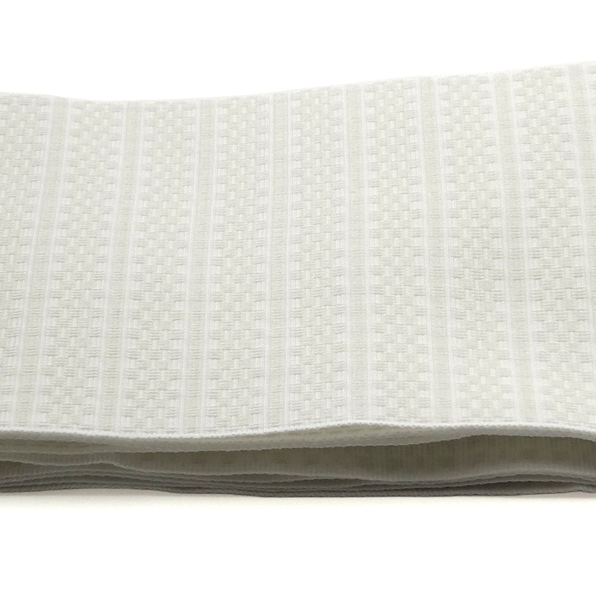 作り帯 ワンタッチ帯 結び帯 ドビー織 白