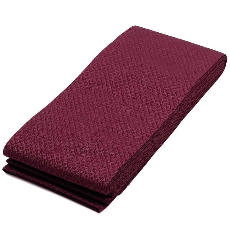 角帯 鱗 ドビー織 ワインレッド