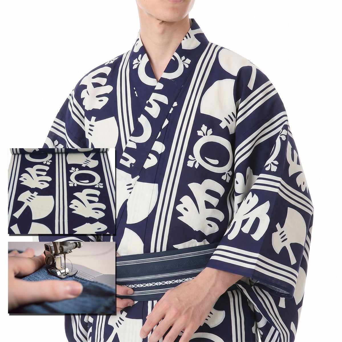 お仕立て付き】メンズ浴衣 反物｜斧琴菊 東京本染 自分サイズで粋に