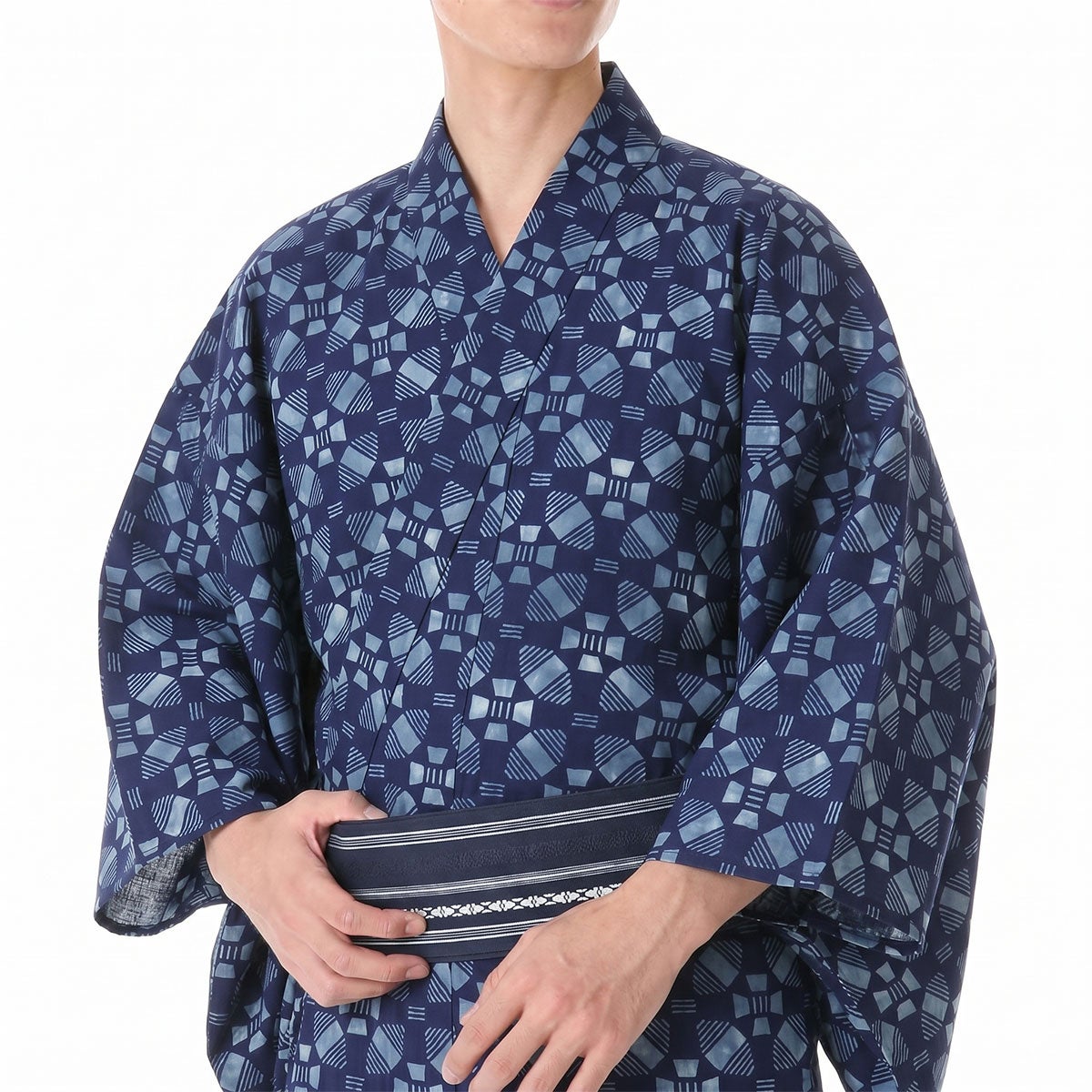 メンズ浴衣 オーダー 東京本染 幾何学